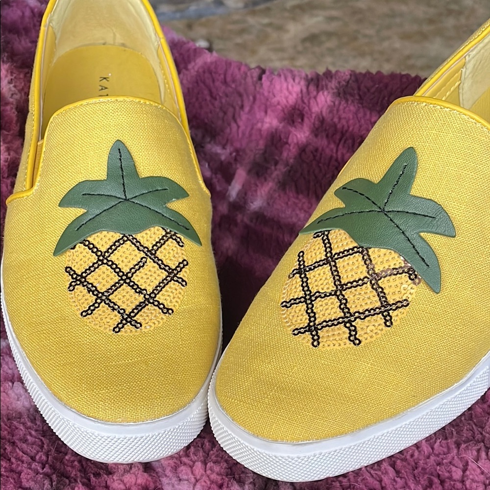 Katy Perry Yellow Slip-On Shoes
